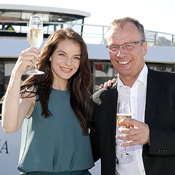 A-Rosa Alva-Taufe Yvonne Catterfeld Jörg Eichler Foto Tom Kohler